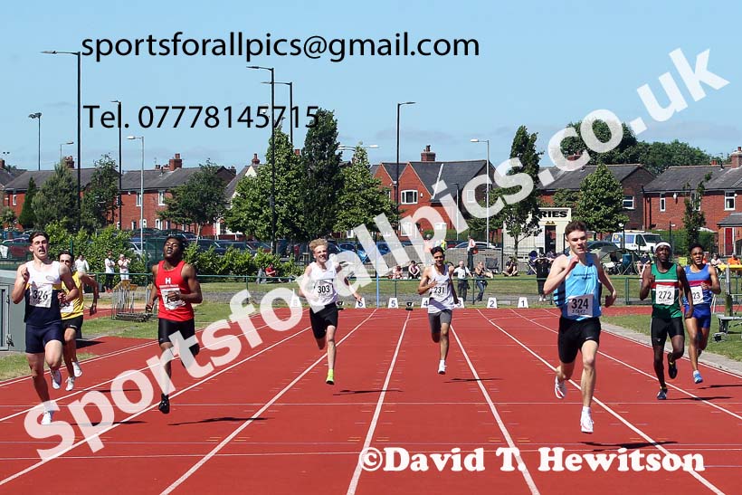 Mens under-20s 400 metres, 2021 Northern Senior and Under-20s Champs., Leigh. Photo: David T. Hewitson/Sports for All Pics